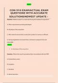 CON 3910 EXAM&sol;ACTUAL EXAM  QUESTIONS WITH ACCURATE  SOLUTIONS&sol;NEWEST UPDATE 