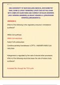 UNE &lpar;UNIVERSITY OF NEW ENGLAND&rpar; MEDICAL BIOCHEMISTRY  FINAL EXAM &lpar;2 LATEST VERSIONS&rpar; LATEST 2025 ACTUAL EXAM  WITH COMPLETE QUESTIONS AND CORRECT DETAILED ANSWERS  &lpar;100&percnt; VERIFIED ANSWERS&rpar; &vert;ALREADY GRADED A&plus;&vert; &vert;&vert;PROFESSOR  VERIFIED&vert;&vert; &vert;&vert;BRANDNEW&excl;&excl;&excl;&vert;&vert;