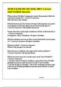 AVID EXAM MC101 With 100&percnt; Correct And Verified Answers