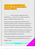 Certificate USI 2025&sol;2026 &ndash; Complete FAA Part 107 Exam Q&A with Figures and Legal Scenarios &lpar;Top-Rated A&plus; Guide&rpar;