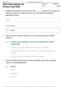 WGU D426 Database OA Practice Test  &vert; Explore New 129 Questions and Answers &vert; 2025 Update &vert; 100&percnt; Correct&period;