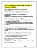 AVID Final Exam Study Guide With 100&percnt; Complete Solution