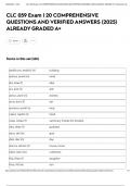 CLC 059 Exam &vert; 20 COMPREHENSIVE QUESTIONS AND VERIFIED ANSWERS &lpar;2025&rpar; ALREADY GRADED A&plus;