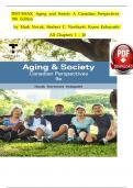 TEST BANK Aging and Society A Canadian Perspectives 9th Edition by Mark Novak&comma; Herbert C&period; Northcott&comma; Karen Kobayashi All Chapters 1 - 20
