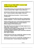 AVID 2 Exam With 100&percnt; Correct And Verified Answers 2025