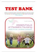 Test Bank for Essentials of Pediatric Nursing 4th Edition by Theresa Kyle and Susan Carman &vert; All Chapters 1&ndash;29 &vert; Latest 2024&sol;2025 Version with 100&percnt; Verified Questions and Expert Answer Keys