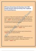 EFD Exam &vert;Actual Exam Set Questions And 100&percnt;  Verified Answers&vert; 2025 By Nursing Tutor &sol;Updated  And Trusted Resource&period;   