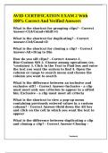 AVID CERTIFICATION EXAM 2 With 100&percnt; Correct And Verified Answers