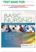 TEST BANK FOR&colon;  For Davis Advantage For Basic Nursing&colon; Thinking&comma; Doing&comma; And Caring&colon; Thinking&comma; Doing&comma; And Caring Second Edition By Leslie S&period; Treas Phd  Latest Update Graded A&plus;