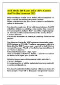 Avid Media 210 Exam With 100&percnt; Correct And Verified Answers 2025