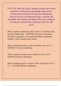 NVCC PSY 200-E43L Exam 2 includes accurate and verified  questions covering general psychology topics such as  learning theories &lpar;classical and operant conditioning&rpar;&comma;  memory processes&comma; developmental stages&comma; sensation and  perception&comma; and cognitive psycho