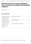 NRNP 6531 Final ACTUAL EXAM QUESTIONS WITH ACCURATE AND VERIFIED ANSWERS&comma;100&percnt; CORRECT&excl;&excl;