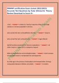 PMHNP certification Exam &lpar;Latest 2022&sol;2023&rpar;  Accurate Test Questions by Tutor &vert;Clinical &  Theory  Review Download to Score A&plus;