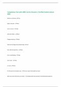 Competency Test with 100&percnt; Correct Answers &vert; Verified &vert;Latest version 2025