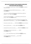 3RD CLASS STATIONARY STEAM ENGINEER LICENSE PREP EXAM QUESTIONS AND