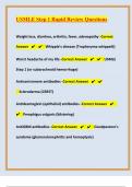 USMLE Step 1 Rapid Review Questions With Correct Complete Solutions