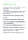 NUR521 Endocrine Quiz Questions And Answers &vert; 2025 Updated Solutions &vert; 100&percnt; Correct Answers
