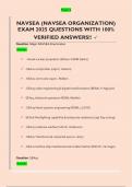 NAVSEA &lpar;NAVSEA ORGANIZATION&rpar;  EXAM 2025 QUESTIONS WITH 100&percnt;  VERIFIED ANSWERS&excl;&excl;  