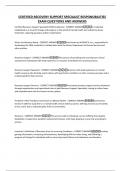CERTIFIED RECOVERY SUPPORT SPECIALIST RESPONSIBILITIES EXAM QUESTIONS AND