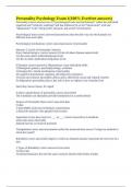 Personality Psychology Exam 1&lpar;100&percnt; Everfree answers&rpar;