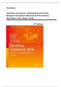 Test Bank For Electronic Commerce&colon; A Managerial and Social Networks Perspective &lpar;Business and Economics&rpar; By Turban &sol; Lee &sol; King &sol; Liang 
