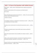 ACAS - 5&period;3 Course Test Questions with Verified Answers