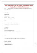 NASCLA Business&comma; Law and Project Management &lpar;Basic&rpar; - Practice Test 2 with Verified Answers