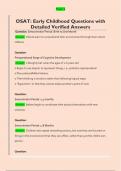 OSAT Practice Test Questions with Detailed Verified Answers