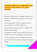AACVPR CCRP Exam 2025&sol;2026 &ndash; Complete Q&A Study Guide for Cardiac and Pulmonary Rehab Certification
