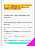 Breeze Airways Flight Attendant Training 2025&sol;2026 &ndash; Full Exam-Ready Q&A Guide on Safety&comma; Policies&comma; and Inflight Procedures