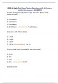 HESI A2 Math Test Exam Review Questions with all Answers verified for accuracy&semi; 2024&sol;2025