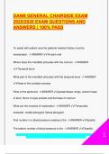 DANB General Chairside Exam 2025&sol;2026 &ndash; Complete Study Guide with Verified Q&A on Dental Assisting&comma; Materials&comma; and Procedures
