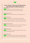 Nursing 104 exam    Questions with Detailed Verified Answers