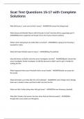 Scat Test Questions 15-17 with Complete Solutions