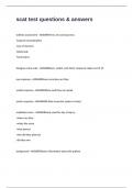 scat test questions & answers