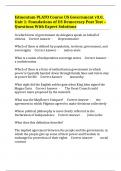 Edmentum PLATO Course US Government v3&period;0&comma; Unit 1&colon; Foundations of US Democracy Post Test &ndash; Questions With Expert Solutions