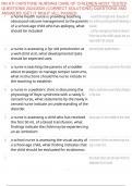 RN ATI CAPSTONE NURSING CARE OF CHILDREN MOST TESTED QUESTIONS 2024&sol;2025 &lpar;CORRECT SOLUTIONS&rpar; QUESTIONS AND ANSWERS &sol;GET IT RIGHT &sol;ALL PASSED