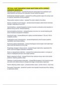 CRITICAL CARE PARAMEDIC EXAM QUESTIONS WITH CORRECT ANSWERS GRADED A&plus;