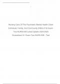 Nursing&lowbar;Care&lowbar;Of&lowbar;The&lowbar;Psychiatric&lowbar;Mental&lowbar;Health&lowbar;Client&lowbar;Individual&lowbar;&lowbar;Family&lowbar;&lowbar;And&lowbar;Community&lowbar;&lowbar;NSG&lowbar;213&lowbar;&lowbar;Exam 2&period; Study-Guide&period; NURS 526&period; For A&plus; Results&period;