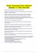 Health Assessment-Data Collection GRADED A&plus; 2025 UPDATE&excl;&excl;
