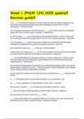 Week 1 &lpar;PNUR 124&rpar; 2025 update&excl;&excl;&excl; Revision guide&excl;&excl;