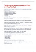 Tandem emergency procedures Exam A&plus; Pass Verified