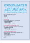 WGU D684 INTRODUCTION TO COMPUTER  SCIENCE COURSE &lpar;2 VERSIONS&rpar; EXAM 2025  WITH ACTUAL CORRECT QUESTIONS AND  VERIFIED DETAILED ANSWERS  &vert;FREQUENTLY TESTED QUESTIONS AND  SOLUTIONS&vert;ALREADY GRADED A&plus;&vert;BRAND  NEW&excl;&excl;&vert;GUARANTEED PASS&vert;LATEST UPDATE