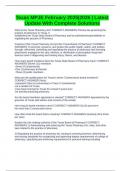 Texas MPJE February 2025&vert;2026 &vert; Latest Update With Complete Solutions