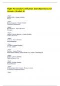 Flight Paramedic Certification Exam Questions and Answers &lpar;Graded A&rpar;