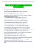 Texas MPJE 2025 Complete Questions With Solutions