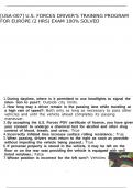 -USA-007- U&period;S&period; Forces Driver-s Training Program for Europe &lpar;2 hrs&rpar; exam 100- solved