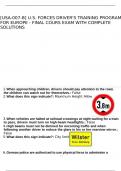 -USA-007-B- U&period;S&period; Forces Driver-s Training Program for Europe - Final Cours exam