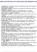 QMB 3200 MIDTERM UCF QUESTIONS AND ANSWERS 2024