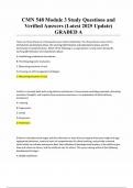 CMN 548 Module 3 Study Questions and Verified Answers &lpar;Latest 2025 Update&rpar; GRADED A